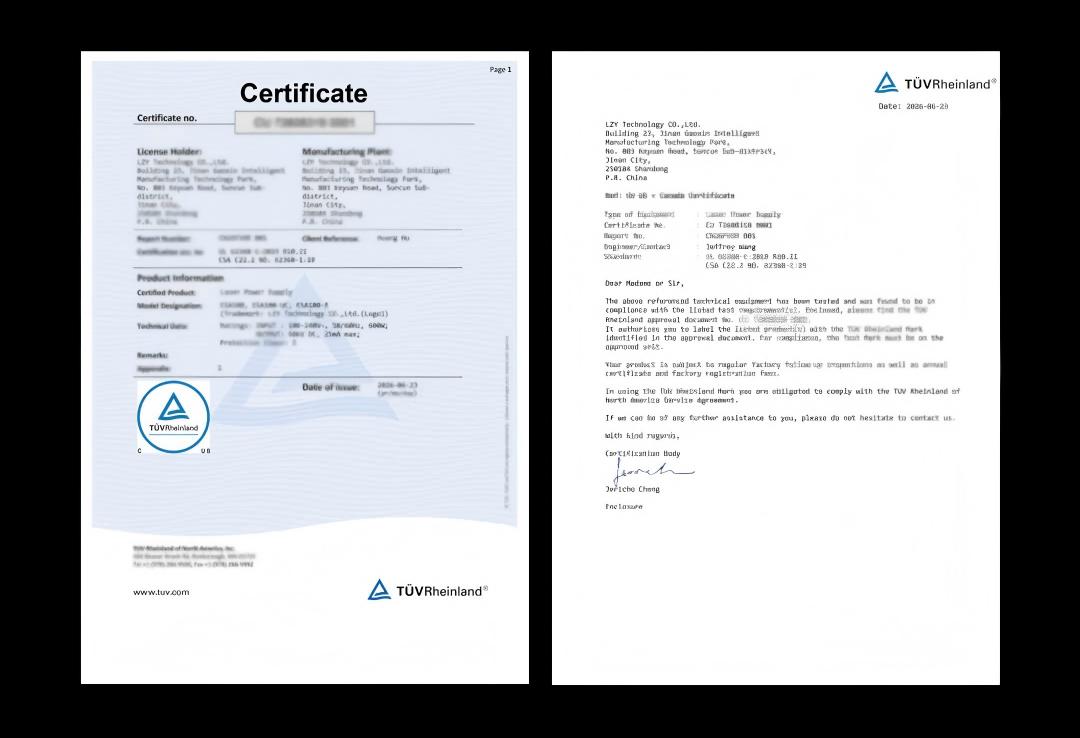 LZY ESA Series Earns cTUVus Certification for North American Market(pic1) LZY ESA Series Earns cTUVus Certification for North American Market(pic1)